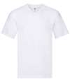 SS631 614260 Fruit of the Loom Original V Neck T-Shirt White colour image